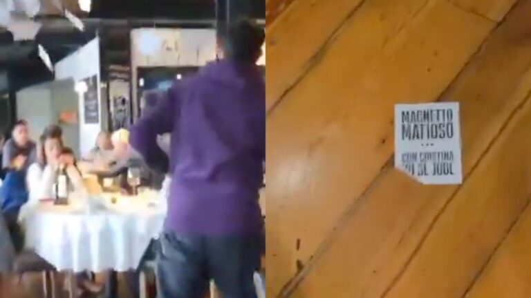 «Con Cristina no se jode»: manifestantes irrumpieron en un restaurante de Puerto Madero