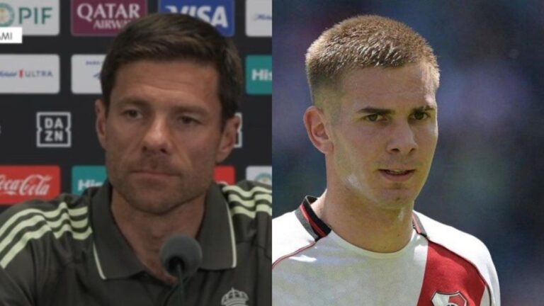 El cruce entre Xabi Alonso y un periodista que lo incomodó por el pase de Franco Mastantuono