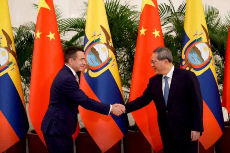 El presidente Noboa inició su gira en China con una reunión clave
