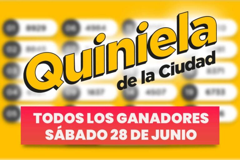 Quiniela Nacional: todos los números ganadores del sábado 28 de junio
