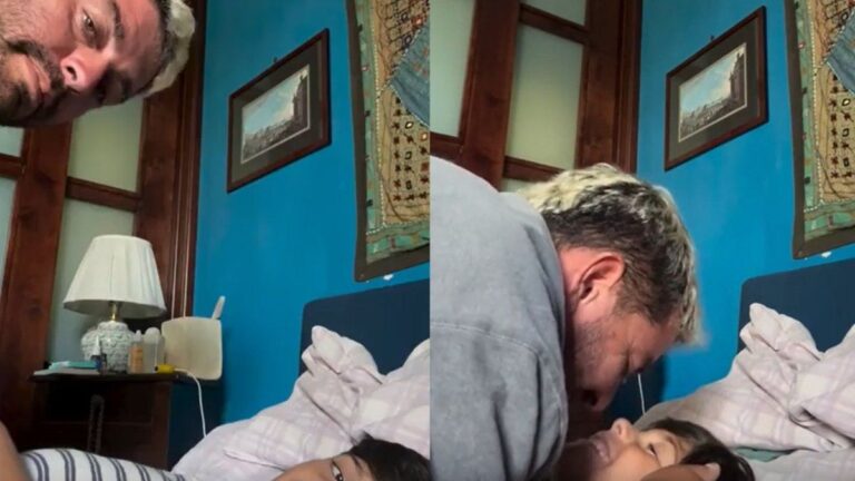 «Me dio unas vibras horribles»: el video de Diego Maradona Junior y su hijo que despertó polémica en TikTok